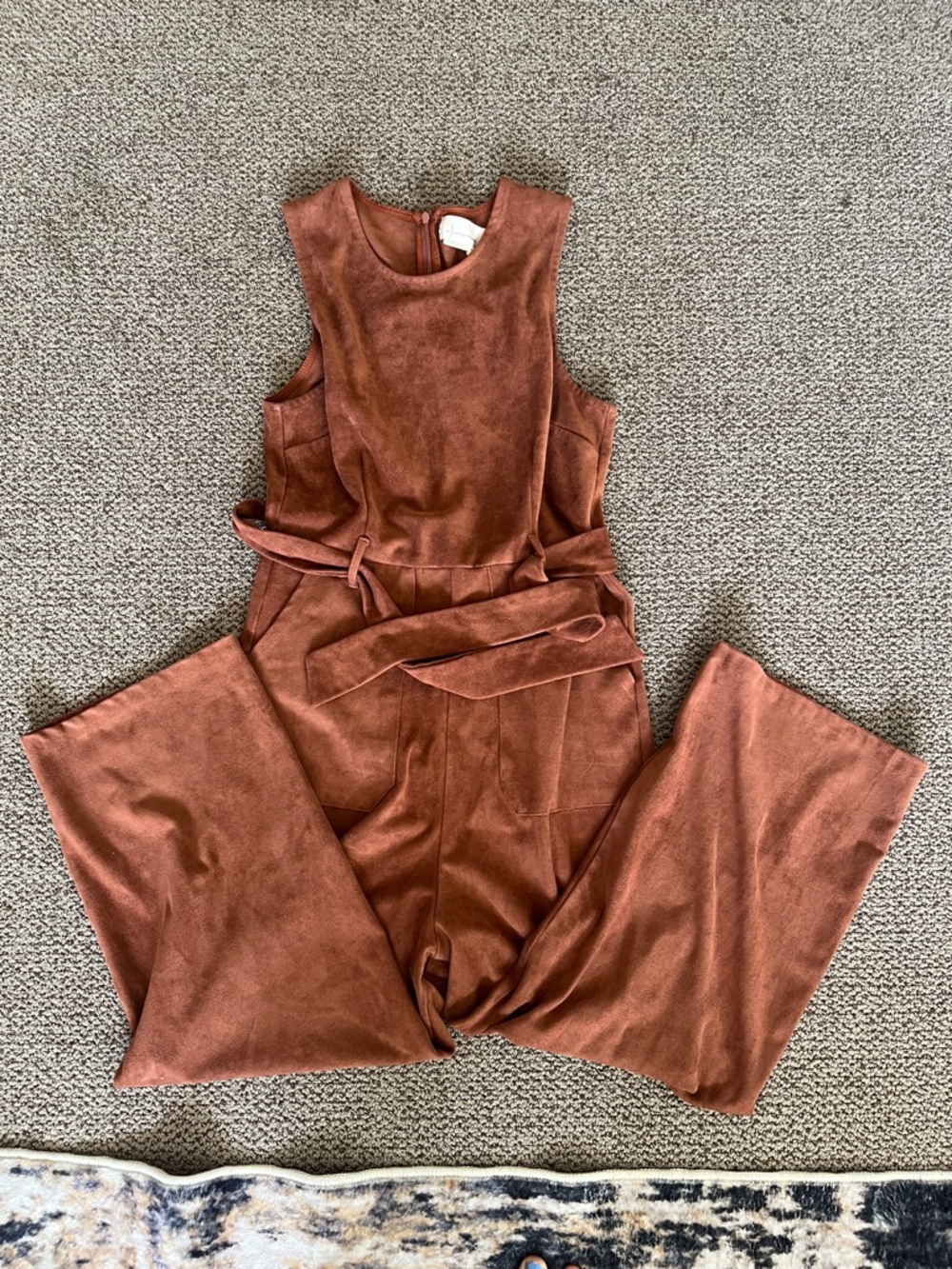 Anthropologie suede jumpsuit - Picture 3 of 6